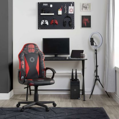 3cb6fcc7324ebff02bd0b3ec1bac0552198f3cd08e412644bcbe3baf04785d90.jpg An Image of Star Wars Sith Trooper Office Gaming Chair Red