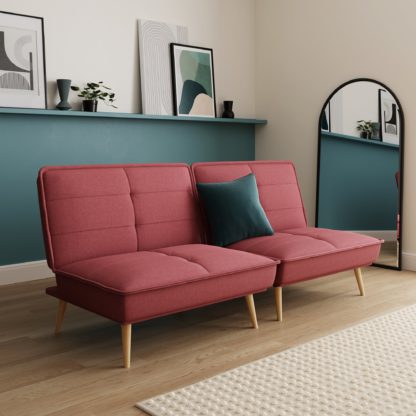 3cc1ca11999dfe368c14699994f4ee8131698d4f1d7e259ff02c1009c8f7af85.jpg An Image of Frankie Split Flatweave Sofa Bed Teal (Green)