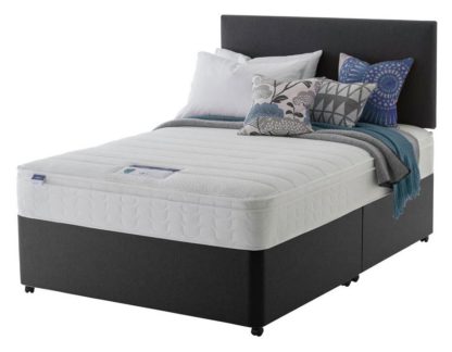 51ca0020e0909835b193a00d7499f711ca3d1c6b053f134bee8b1a4be1d23ce8.jpg An Image of Silentnight Travis Small Double Memory Divan Bed - Charcoal