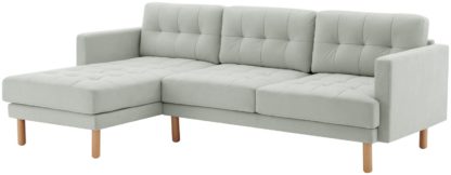 5dbe25227108d14496149932caf1e9758a72110a36dcb97af03208ba21596ed6.jpg An Image of Habitat Newell Fabric Left Hand Corner Sofa - Light Grey