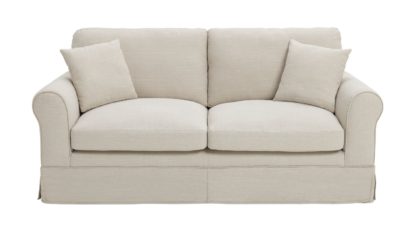 5f9225bd218e94e7406e91ee4d79d441a3746f03f25ba6a1f8c97f2d9aa6203f.jpg An Image of Argos Home Tessa Fabric 3 Seater Sofa - Natural