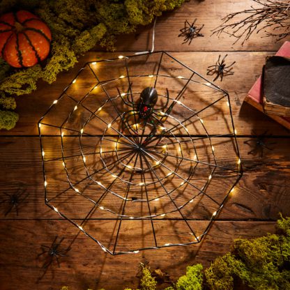 6162eb3c2fd42b5ea910a46c4f4d449f51f6b7c078161b0ac92239c0e53d5449.jpg An Image of Spider Web LED Light Black