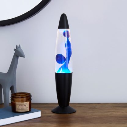 9042c2c2f571079957fa94b7059f38abe082a9490de5765b4e04278ca51b6155.jpg An Image of Retro Blue Lava Lamp Blue