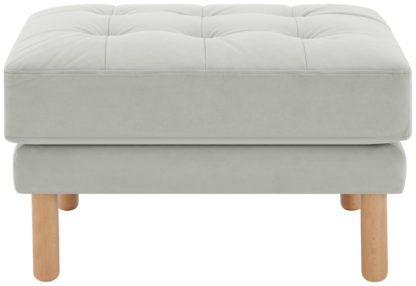 9fd3306d1c7d296655d532592e355c576d779bd81e1243b7e6359fd6eb2c84ed.jpg An Image of Habitat Newell Fabric Footstool - Light Grey