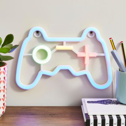 c20f28a4193c5a72abf34c1378b4f3e992c92f24cf740326a30c924e16313dab.jpg An Image of Game Controller Neon Sign MultiColoured