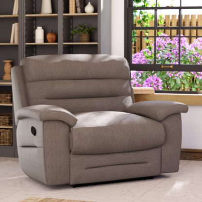 f10bf7c5e744a42db50f88dc9fba743db0232dfae5b7e03222db3dc0aee41bf8.jpg An Image of Lulworth Chenille Recliner Snuggle Sofa Linen