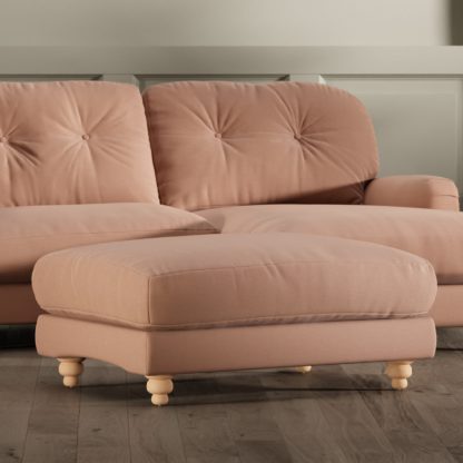 19869e905f6fe6832a629f98f8bf6eab4813b1cf23ec080f180a66fac0780ec0.jpg An Image of Martha Vintage Velvet Footstool Vintage Velvet Warm Sand