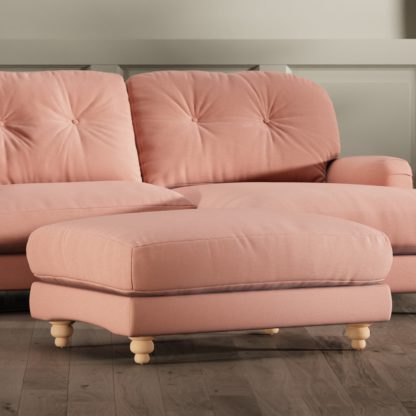 36253872b086b8761cac3b4f8557cc22340934bf494ef862b4f484493beacbe4.jpg An Image of Martha Vintage Velvet Footstool Vintage Velvet Warm Sand