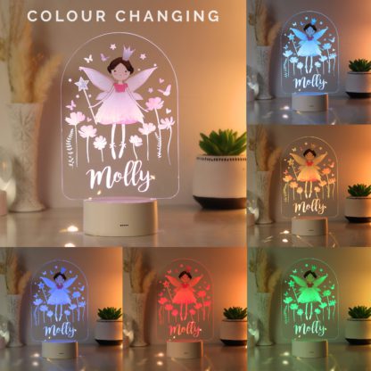 757efbfe798c3eec57f5a495f3665009e7cf11593bba6b4f02b172af67a45e78.jpg An Image of Personalised Fairy Colour Changing Night LED Light White