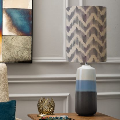 854aa0bcb79024b9c6cb7092177a439b47205f9ebbaea0f2d009f20ca519e1d1.jpg An Image of Nama Table Lamp with Savh Shade Savh Violet Purple