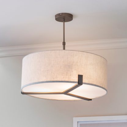 afa133b999eac2885c632abacecc1d26dd776b0de4e220c17485d8ebae3b9447.jpg An Image of Vogue Balaton 3 Light Pendant Light Brown