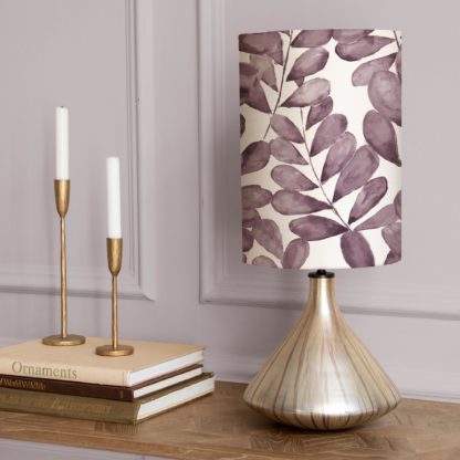 136a112ee41adc15472462e3ad827570638a8b7e10dcdf1af5b6871dbcac6683.jpg An Image of Luna Table Lamp with Rowan Shade Rowan Violet Purple