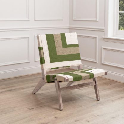 2febf7516a277496476f29eec35482ba9a138fc440200e9f54d4a02a1a0b491f.jpg An Image of Ballari Woven Chair Olive