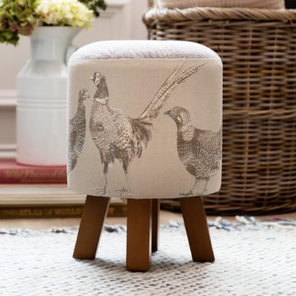 6fb878e916a634c542534a318e0f6845ec2201dec75c412d54fa6e6741137752.jpg An Image of Monty Fabric Footstool Monty Thistle Glen