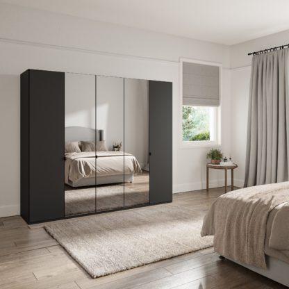 8202f76e9f68223fc43c56ab455458d59c7a740c3cf0d302bc3726026a3caed0.jpg An Image of Kahla 2.5m 5 Door Wardrobe Pebble