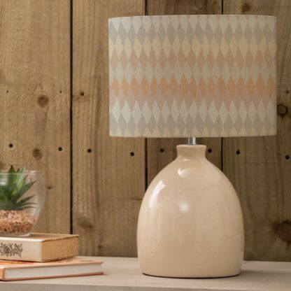 8c62919ad779d76414e4ae08729a9474f191cb51eff02040c94d7be8fdb0457c.jpg An Image of Leura Table Lamp with Mesa Shade Mesa Sand Beige