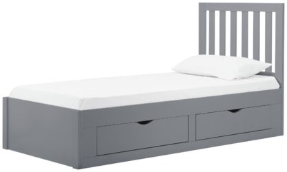 9d10014bf40cdf48325b7ad9923cff7a2e001cdfca7a479b3ce72e54c376abcc.jpg An Image of Birlea Appleby Single Bed Frame - Grey