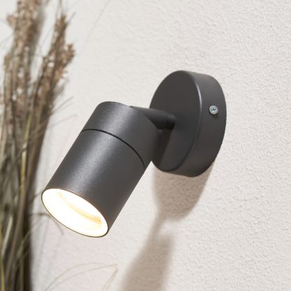 b2845a412d38b214152277e897ae02d3c3a69a723183872e2b8ccff1276432de.jpg An Image of Mills Adjustable Outdoor Wall Light - Anthracite