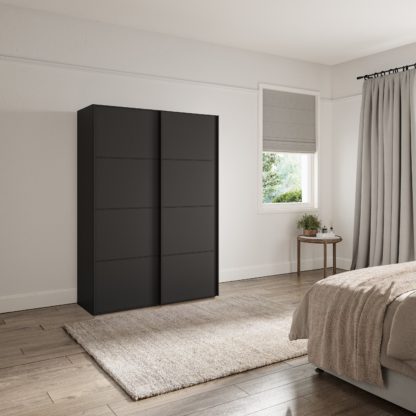 d21b5b9b982f4649fe1ee36ca06c038c1bb41f25004f551419bed62db361681e.jpg An Image of Altena 1.5m Sliding Wardrobe Pebble