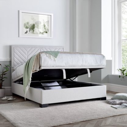 e247535fc07c35c78d744f267dd915ceea27ced8c2f2b353c2ddc5e8caa22b1f-2.jpg An Image of Watson - Super King Size - Ottoman Storage Bed - Natural - Fabric - 6ft - Happy Beds