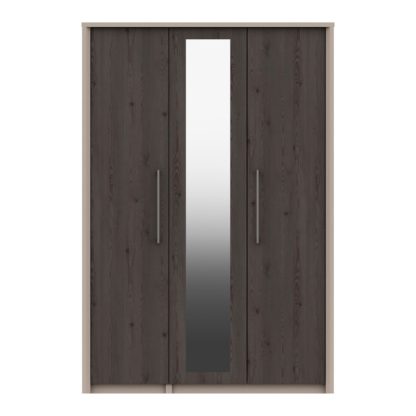 fe53c1d7a2baaf55d3e0f07a78665dda1e34f61adaee0554f84e068cfb8de43f.jpg An Image of Dolan Triple Wardrobe, Mirrored Light Oak