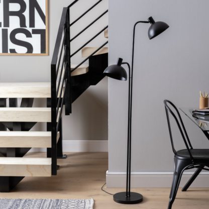 081861b2ec10320f9012dd440f60d8c7e9b97b2c67bedcf25db329cd243e90f5.jpg An Image of Habitat Spun Adjustable Multihead Floor Lamp - Black