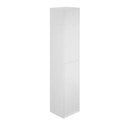 3c8e211582556b2f08e35471f865ee055932e3738ed2db67417f7cb13719f074.jpg An Image of Madison Handleless Tall Bathroom Storage Unit - White