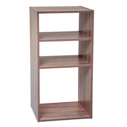 46905ee7183b02f4dff261d1bf173f958a7c8beced07d6bb5aa513fdda128ca9.jpg An Image of Mix and Modul Cube Organiser 2 And 1 Shelf Unit Grey