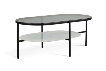 2485b26b3536cf2ee0aa0d40a3b58d7a8d6f8986fbcc15a4de90968d5b3106d0.jpg An Image of Habitat Mist Coffee Table - Black & White