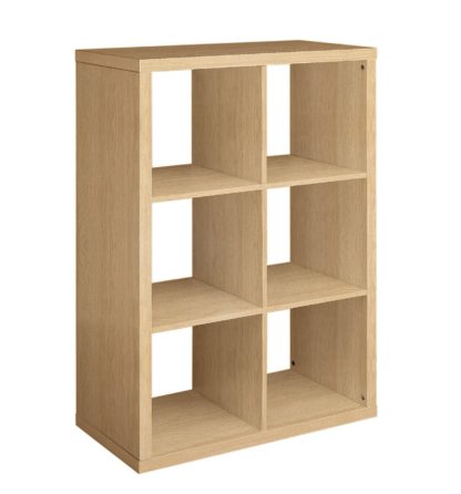 465953f2f3f65b4b349a42f7bd28f8a539a9672362326037a0dc155ba50f1792.jpg An Image of Habitat Squares Plus 6 Cube Storage Unit - White Gloss