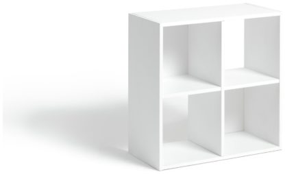 5fad3b4f13e99c536cd43c2cfc93220a769203cf4570ce666509cf8571a40848.jpg An Image of Habitat Squares 4 Cube Storage Unit - White
