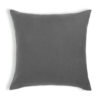 74d0c0d1783202e29c9ae18d9be2978c2910ea1c4a656e6ee9a8a4ff6b138191.jpg An Image of Habitat Basket Weave Cushion Cover -2 Pack - Grey - 43x43cm