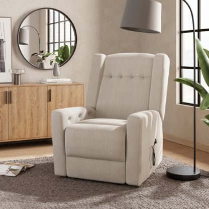7f20e59c4e5b1b9c2d3fcc0b41c92cdbc5f5fd94841115cd3a7dfe4ed5ed9355.jpg An Image of Kendrick Rise and Recline Chenille Chair Natural Chenille