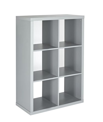 8cd00b9512848ec02e7ade68f2f4ff134dff131744844f3f89acf378df3364a3.jpg An Image of Habitat Squares Plus 6 Cube Storage Unit - White Gloss