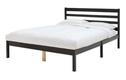 f5933e82b6f6d5b8ad1975f0f5a93ba5d2a174043b526eebf58b9988229b888d.jpg An Image of Argos Home Kaycie Small Double Wooden Bed Frame - Black