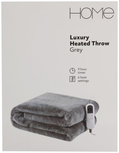 0724fca50bd4a6b22bd00da664c3e4e42445847e72b3e9dc6a0a2270e7cc84b6.jpg An Image of Home Grey Heated Throw