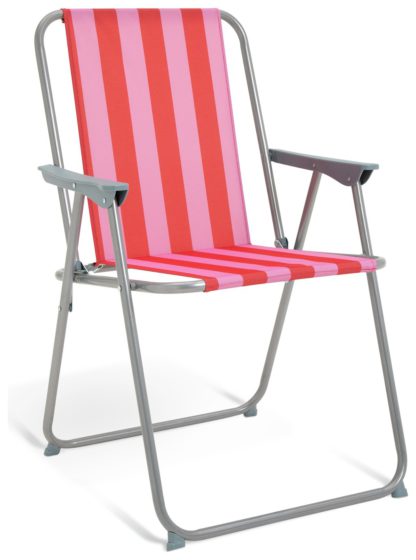 25308c7d142b95f28b3229fd5461929572b877115fa70d47537e5eee1b53785a.jpg An Image of Habitat Folding Metal Garden Chair- Yellow