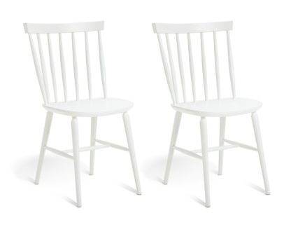 830110dae92658360c85f7012fa5edb856b099091e5e9492e8472d68932c67e0.jpg An Image of Habitat Talia Pair of Solid Wood Dining Chairs - White
