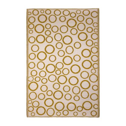 4619f829f1425bd83aaccc2810b5529dba22ebe8426add27bdc729cef9c5221a.jpg An Image of Fallen Fruits Rings Outdoor Rug Yellow