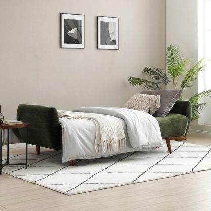 4ce6ba7041b7515d3f36ff3f27915b90e2bd2e07e72cd9cab9e4718299474b5b.jpg An Image of Rosie Sofabed, Chenille Olive