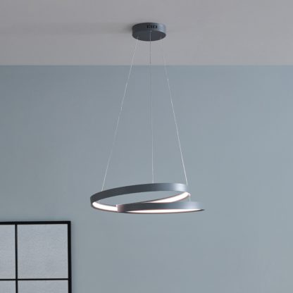 6844667fd07df9dda26d8b5a39d1573b7defa48369a3c45914a80138ff90c9ad.jpg An Image of Neptune LED Ring Pendant Light Grey