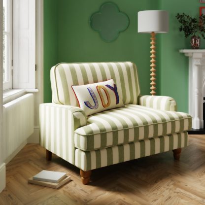 71300a5077b450b8d74caab3e8f85e7c1c50fe72a6e596fcc9aab01d7ab6f4ab.jpg An Image of Beatrice Woven Stripe Snuggle Chair Woven Stripe Natural
