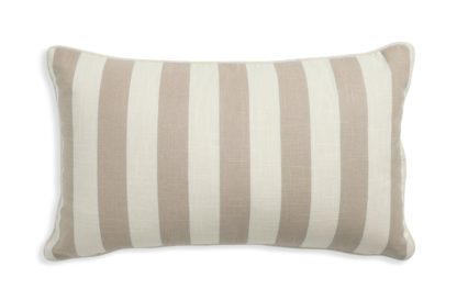 884c26df036338738625702e7f8ec02a8a135385776b281a3630a26dbfb4fe97.jpg An Image of Habitat Striped Cushion - Neutral - 30x50cm