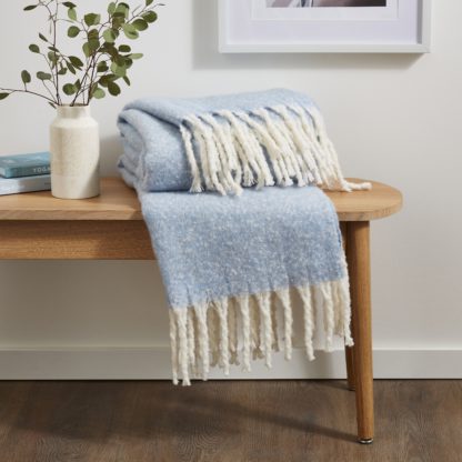 a592eaf256c27ff8c004a1cff264f70d51dd2ba7cbfd66c93e17cddc0dc01c0a.jpg An Image of Dunelm Teal Blue Mohair Throw 130cm x 180cm Teal (Blue)