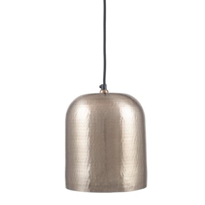 ba3c259053fcf37f6f9a729f822d73b3cd8ce882bd187bcf539df71246c89d55.jpg An Image of Kochi Hammered Metal Dome Pendant Light Antique Silver