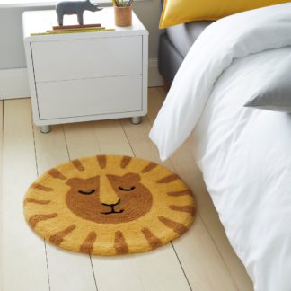 An Image of Lion Rug Brown