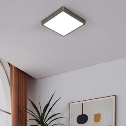 ea2fba3298dbe0bb3add5f8505ab84135d1875640e24e1f69e55efafb040ba67.jpg An Image of EGLO Fueva-Z Square Wall & Ceiling Light Black