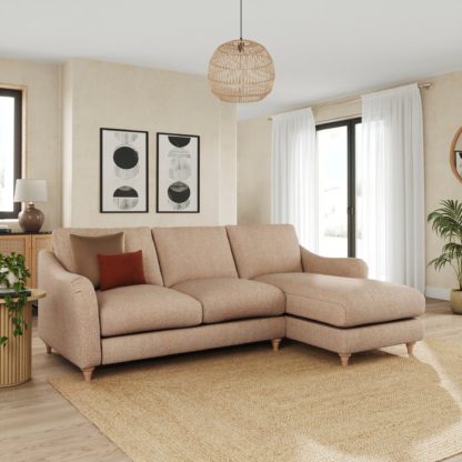 080cc3d7d64a3914fbcc941f7b8c9db3e0ea929ce1b879ce3fd1e20044dcc52e.jpg An Image of Hattie Cosy Weave Corner Chaise Sofa Cosy Weave Clay