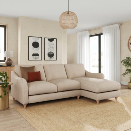 16d523cd031fd5b3254f5850d3023053c7fb28f3cba18466766ae7e47b39f352.jpg An Image of Hattie Cosy Weave Corner Chaise Sofa Cosy Weave Clay