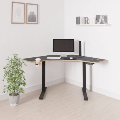 3b73ad200b238ad9ba0d4305b4a724abf2e24d2513da509727e387915b088408.jpg An Image of Gino Corner Height Adjustable Desk White